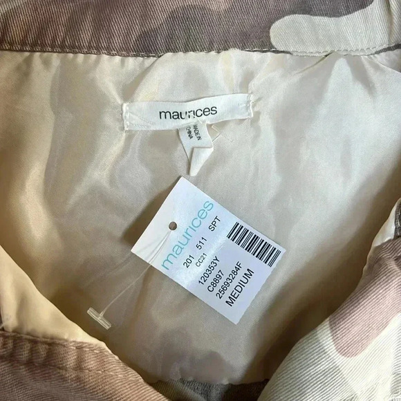 NWT Maurices Camuflaje Jacket Size M - Picture 6 of 8